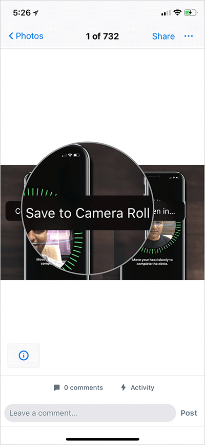 Αποθηκεύστε το DropBox Photos στο iPhone Camera Roll