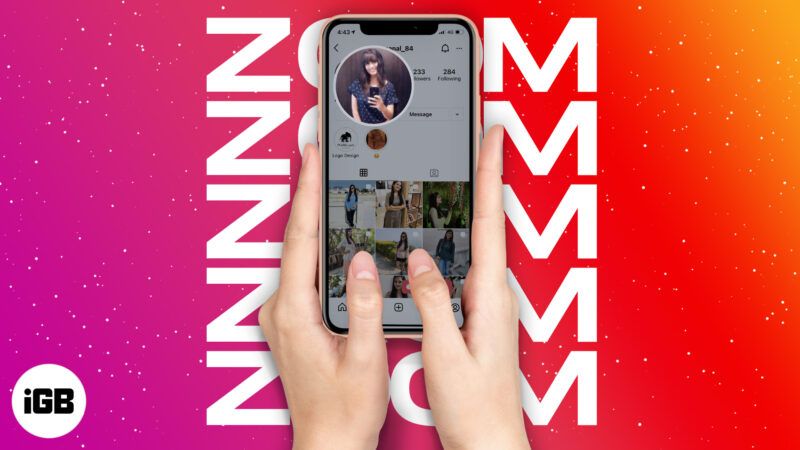 Как да увеличите снимката на профила в Instagram на iPhone (2 трика)