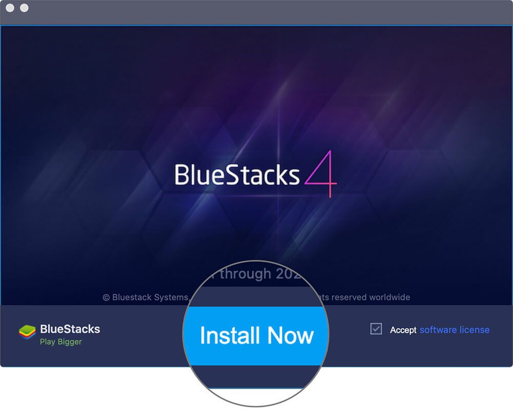 Installa BlueStacks in macOS