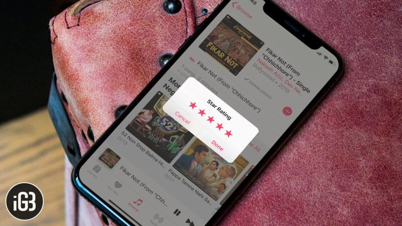 So fügen Sie Sternenbewertungen zu Songs in Apple Music auf dem iPhone hinzu