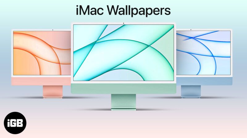Kako dobiti nova ozadja M1 iMac na katerem koli Macu (HD ozadja)