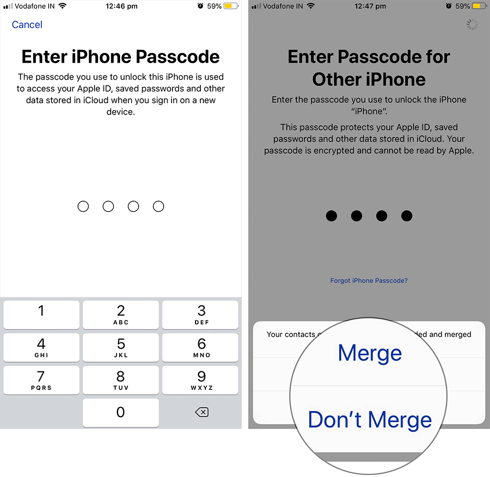Bruk en annen Apple ID på iPhone eller iPad