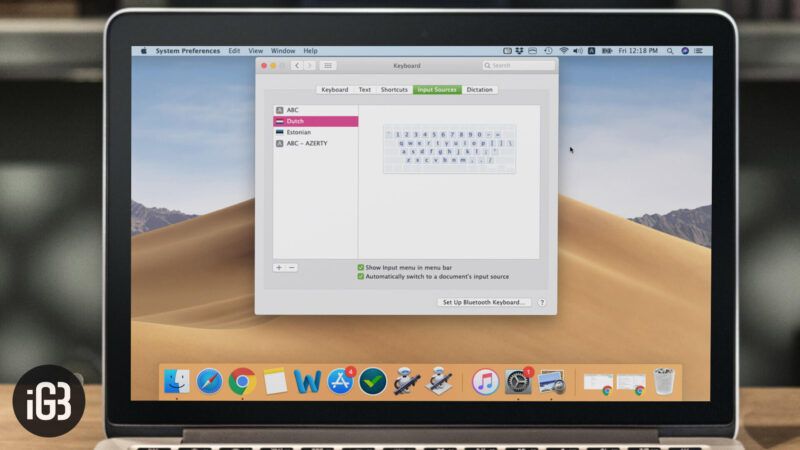 Ako zmeniť rozloženie klávesnice v systéme Mac