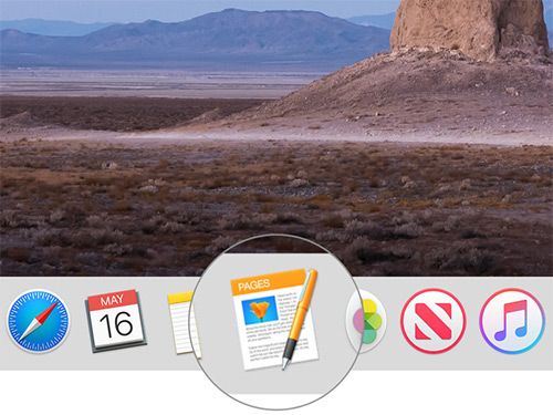 Otwórz aplikację Pages na Macu