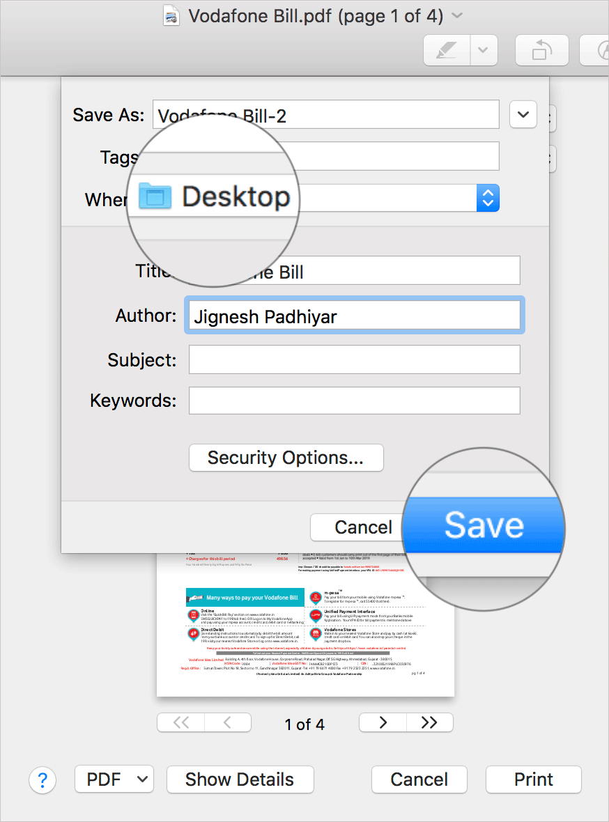 Fjern passord fra PDF-filer i Mac