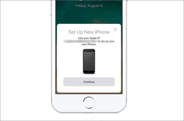 Norėdami perkelti duomenis į naują „iPhone“, naudokite „Quick Start“