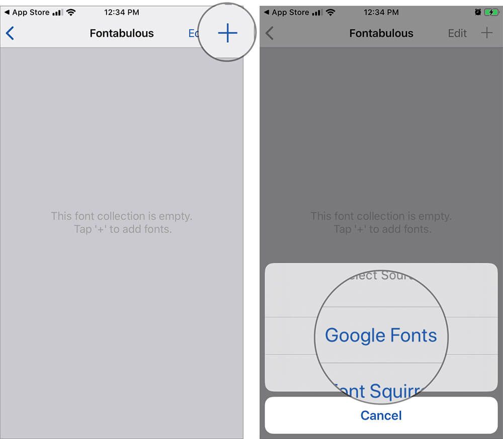 Installer fontprofilen på iPhone eller iPad