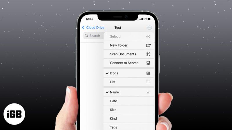 Dosyalar uygulamasını kullanarak iPhone'da belgeler nasıl taranır