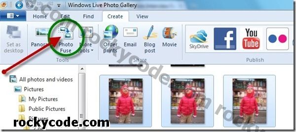 Combina el millor de dues fotos en una mitjançant fusible fotogràfic a la Galeria fotogràfica de Windows Live