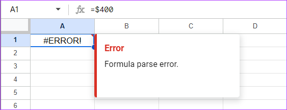   Ошибка синтаксического анализа формулы #ERROR!