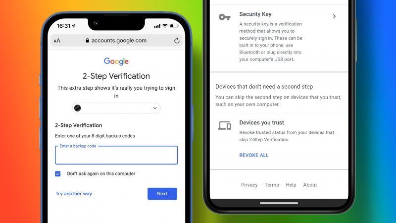 Como adicionar ou remover um dispositivo confiável de sua conta do Google