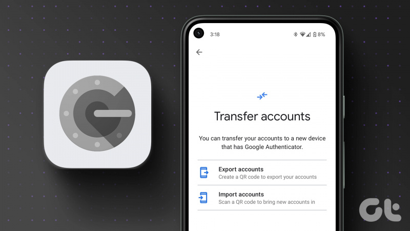   transferir contas do Google Authenticator