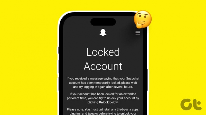 Zakaj je moj račun Snapchat zaklenjen