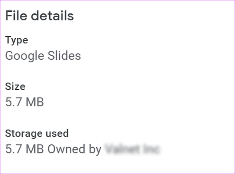   Googleドライブのファイルサイズ