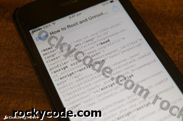 IPhone और iPad पर वेब पेज का सोर्स कोड कैसे देखें