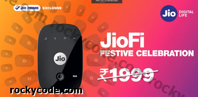 यहां बताया गया है कि कैसे आप 999 रुपये में Reliance JioFi हॉटस्पॉट प्राप्त कर सकते हैं