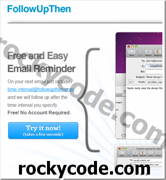FollowUpThen envia emails de acompanhamento automaticamente por e-mail