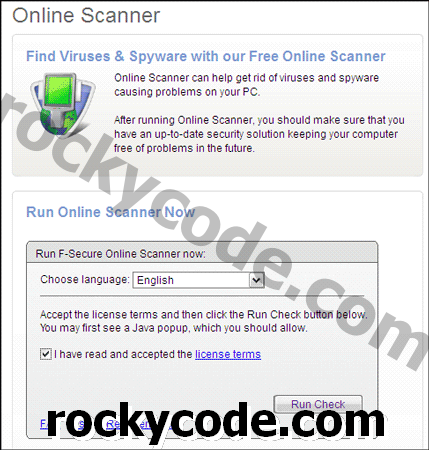 Πώς να χρησιμοποιήσετε τον F-Secure Online Scanner για τον εντοπισμό λογισμικού υποκλοπής spyware, malware στον υπολογιστή σας