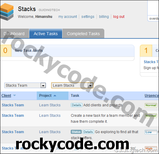 Stacks: Outil de gestion des tâches de groupe en ligne