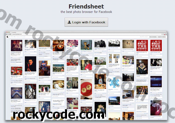 Friendsheet Φέρνει την φωτογραφία του Pinterest Προβολή εμπειρίας στο Facebook
