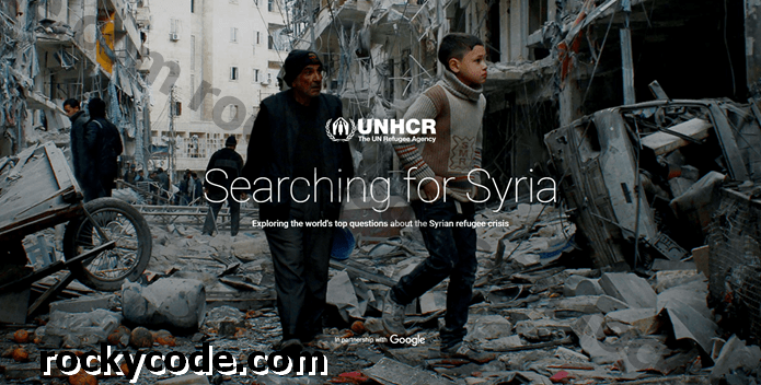 La cerca de Síria de Google: difondre la consciència sobre la crisi dels refugiats