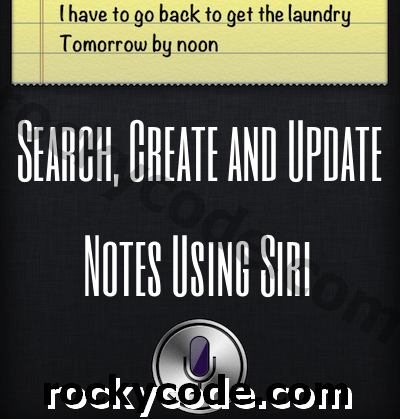 Pesquise, crie e edite notas com a Siri no seu dispositivo iOS