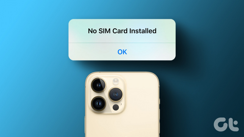 7 meilleurs correctifs pour l'erreur 'Aucune carte SIM installée' sur iPhone