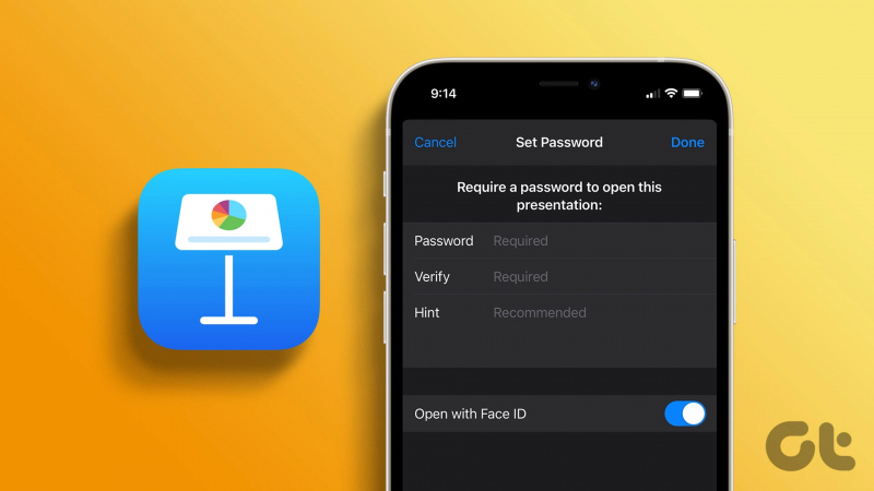 iPhone、iPad、および Mac で Keynote プレゼンテーションにパスワードを追加する方法