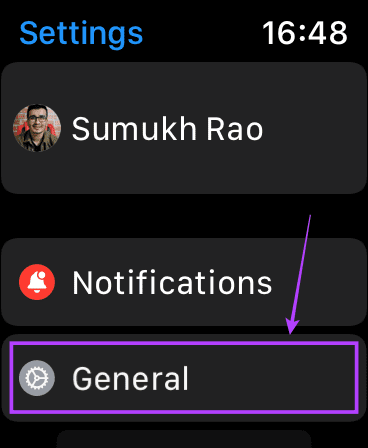   Aplikacija Apple Watch Settings