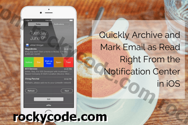 Rychle archivujte a označujte e-maily jako přečtené přímo z Centra oznámení v systému iOS pomocí eMail Widget
