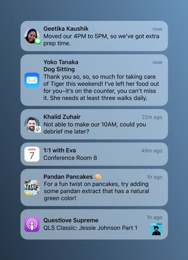 Opdatering af iPhone-meddelelser i iOS 15