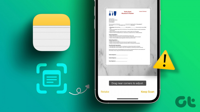 5 лучших исправлений для приложения Notes, не сканирующего документы на iPhone