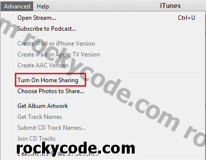 So geben Sie Musik von iTunes auf einem Computer mit Home Sharing für einen anderen frei