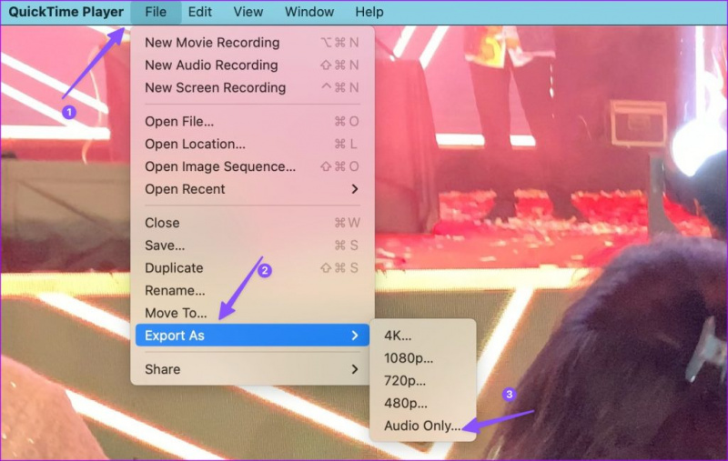   Extrahujte zvuk z videa pomocou prehrávača QuickTime Player na Macu