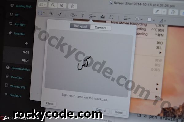 Kaip pasirašyti PDF rinkmeną naudojant peržiūros programą OS X Yosemite