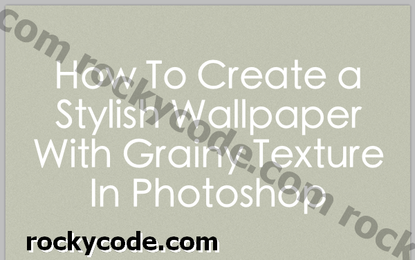 Cómo crear un fondo de pantalla elegante con textura granulada en Photoshop