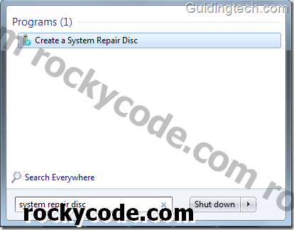 Comment créer facilement un disque de réparation / récupération système dans Windows 7