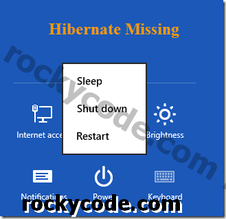 Com habilitar la hibernació (o opció hibernar) a Windows 8