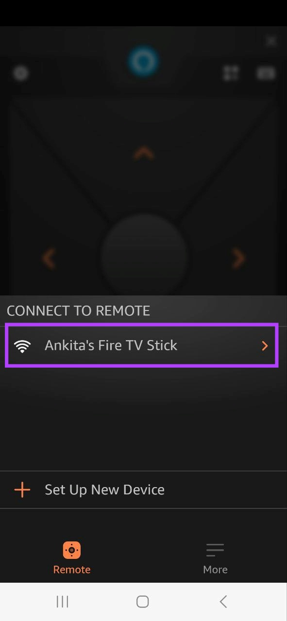   Πατήστε στο Fire TV Stick σας