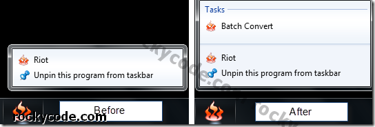 Com crear una llista de salts per a qualsevol aplicació de la barra de tasques fixada a Windows 7