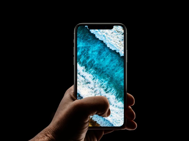 Estetinis paplūdimio „iPhone“ ekrano užsklanda