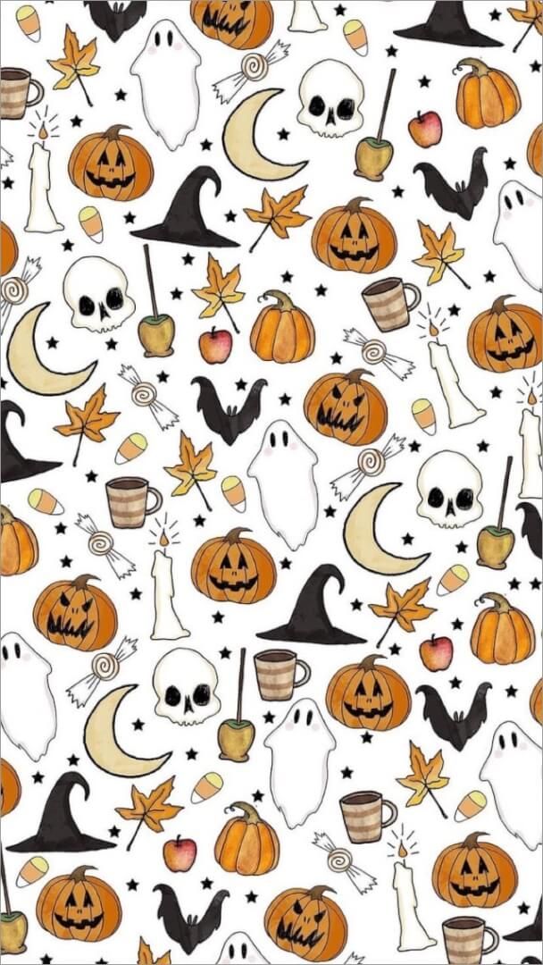 Fons de pantalla estètic de Halloween per a iPhone