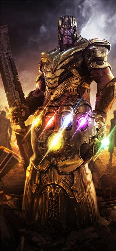 Tapety na plochu Avengers Endgame Thanos pro iPhone