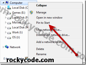 Com afegir la icona de l'ordinador al menú d'inici de Windows 8, escriptori i explorador de Windows