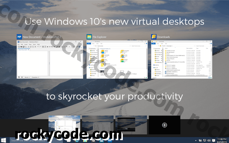 Verwendung virtueller Desktops zur Steigerung der Produktivität in Windows 10