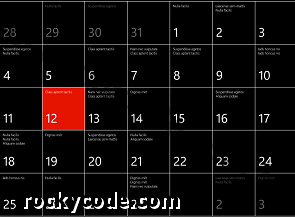 Windows Phone 8でのカレンダーの理解、使用、管理