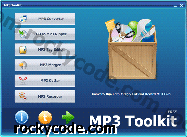 MP3 įrankių rinkinys yra „viskas viename“ MP3 muzikos programinė įranga, skirta „Windows“ kompiuteriams