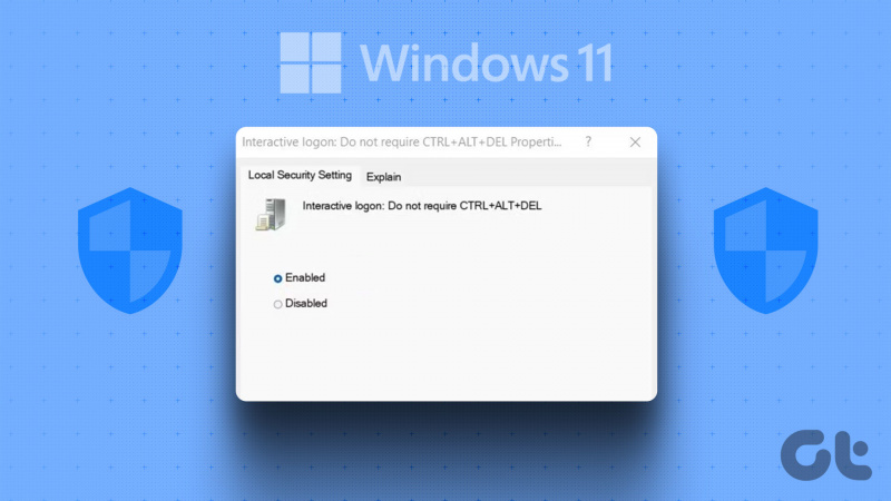 3 najbolja načina da omogućite ili onemogućite Ctrl+Alt+Delete sigurnu prijavu na Windows 11