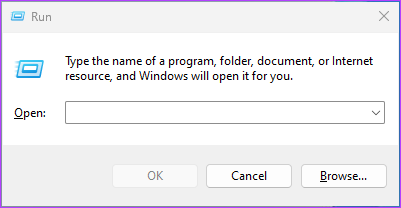   Stlačte tlačidlo'Windows key + R'