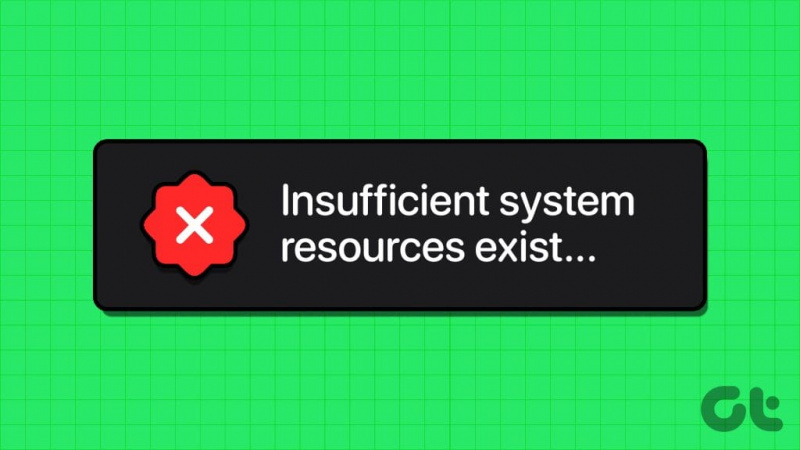 Le 7 principali correzioni per l'errore 'Risorse di sistema insufficienti' su Windows 11
